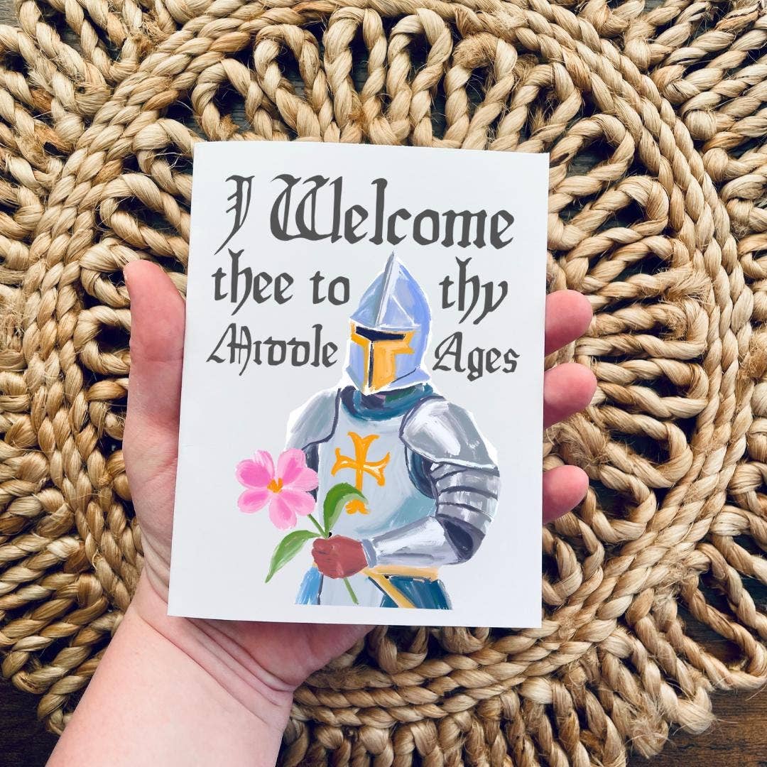 Medieval & Renaissance Themed 40th Birthday Card