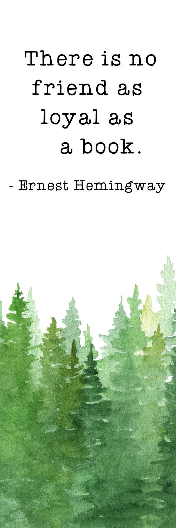 Hemingway Quote Bookmark