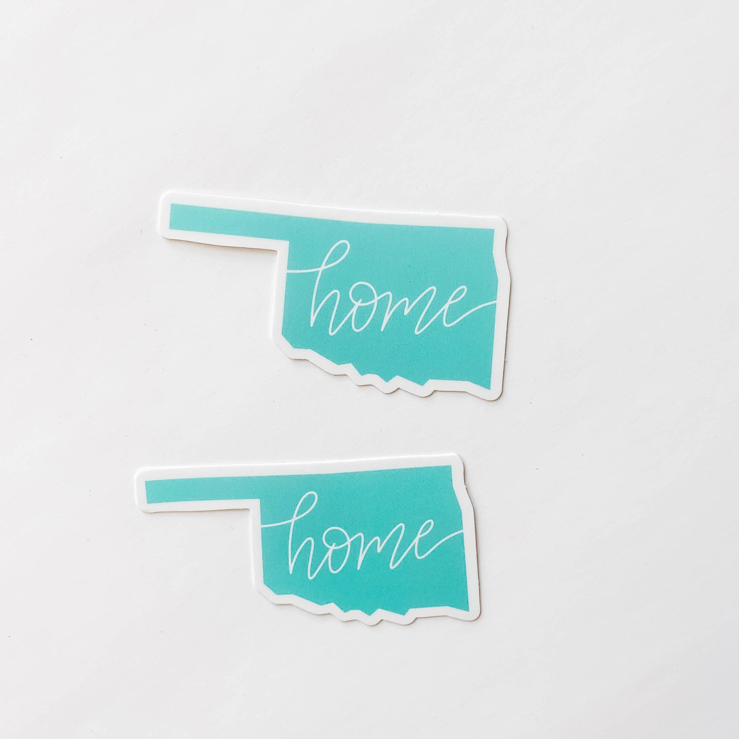 Oklahoma Home Mint Green State Sticker