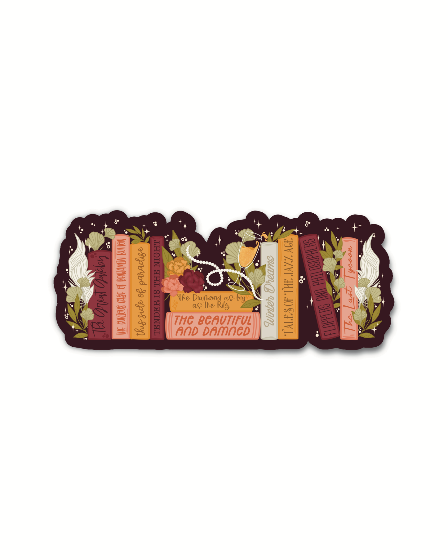 Fitzgerald Bookshelf Die-Cut Bookmark