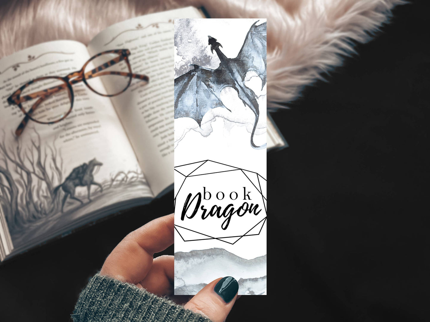 Book Dragon Bookmark