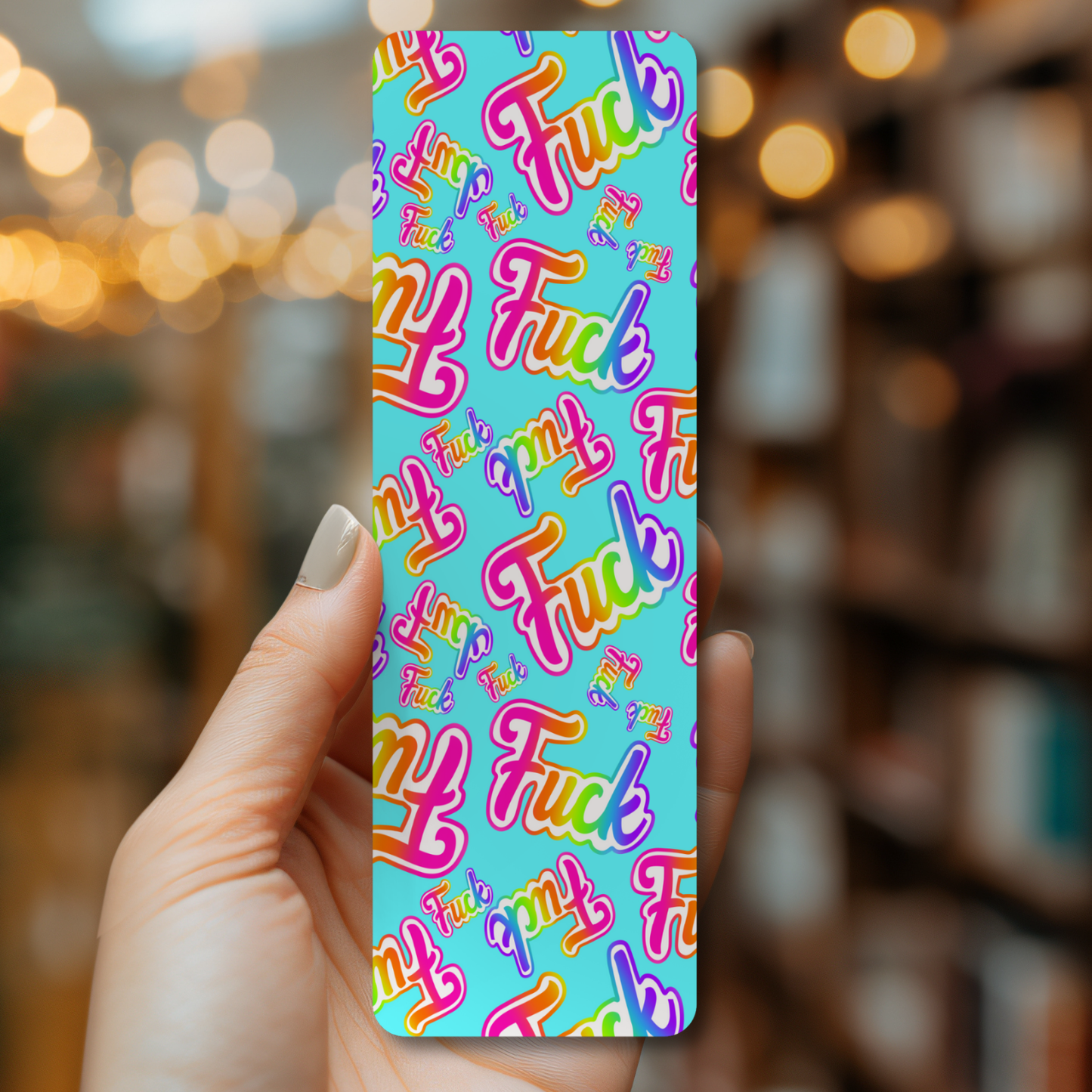 Retro 80's F*ck It Bookmark