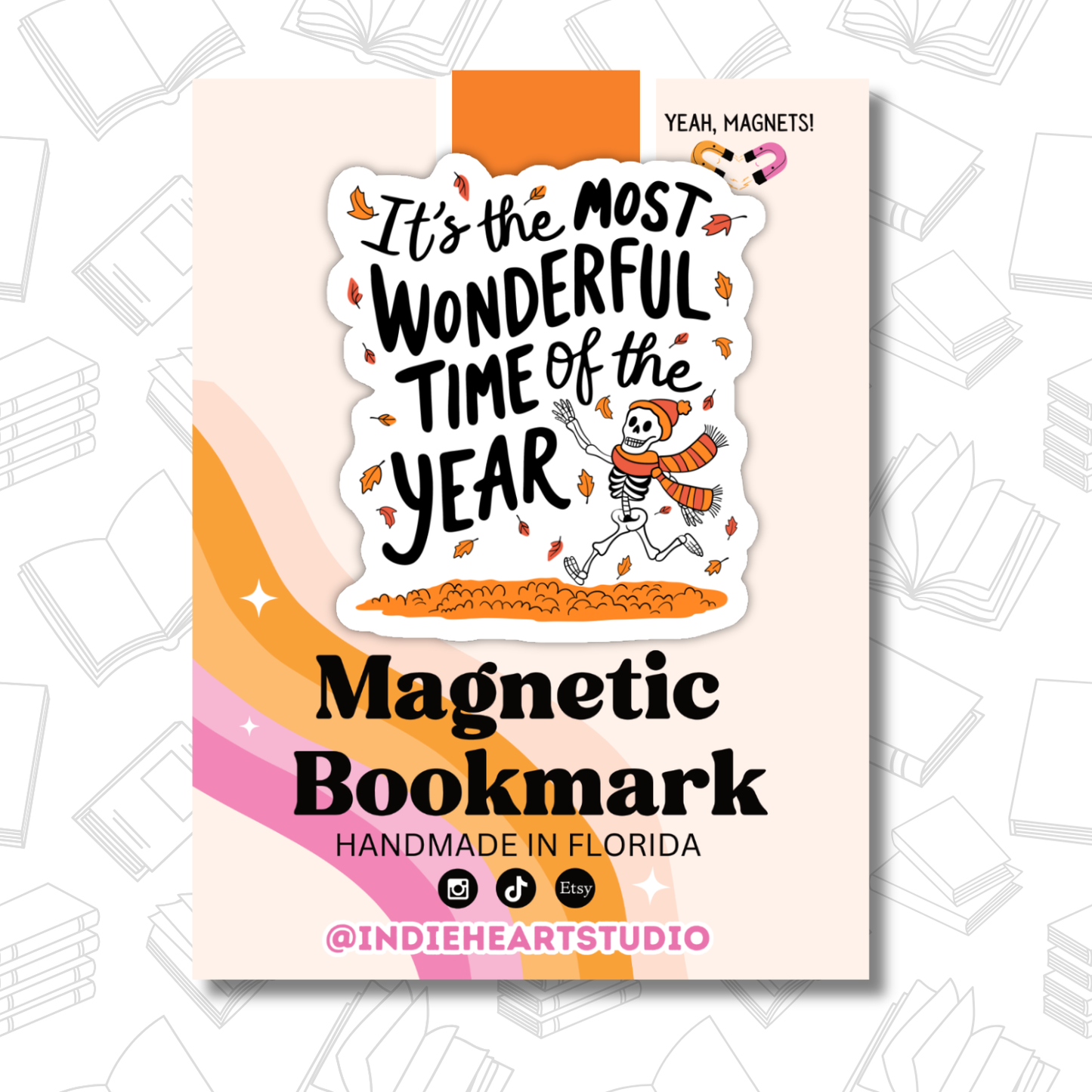 Magnetic Bookmark – Fall “Most Wonderful Time” Design