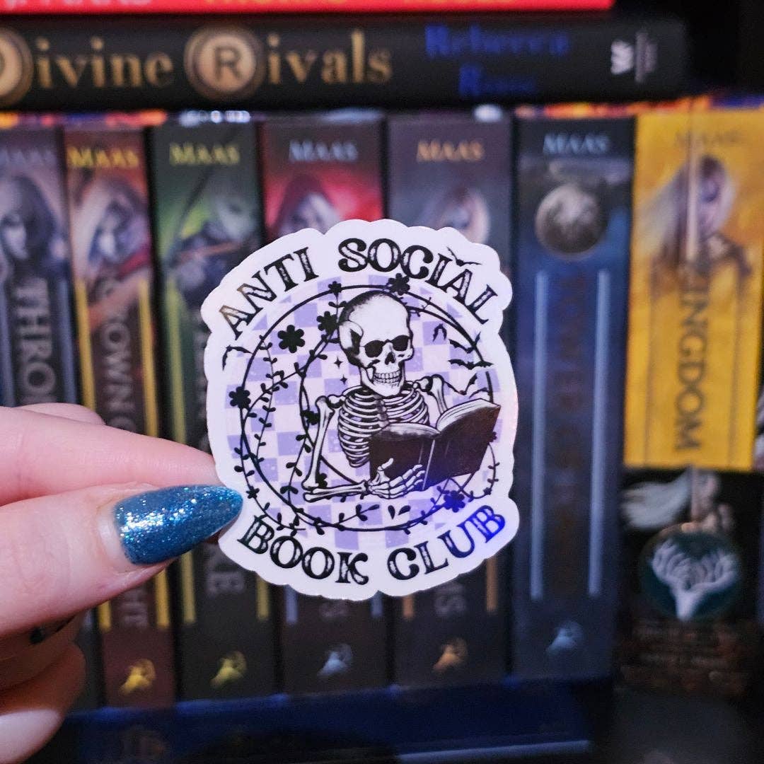 Anti-Social Book Club Sticker