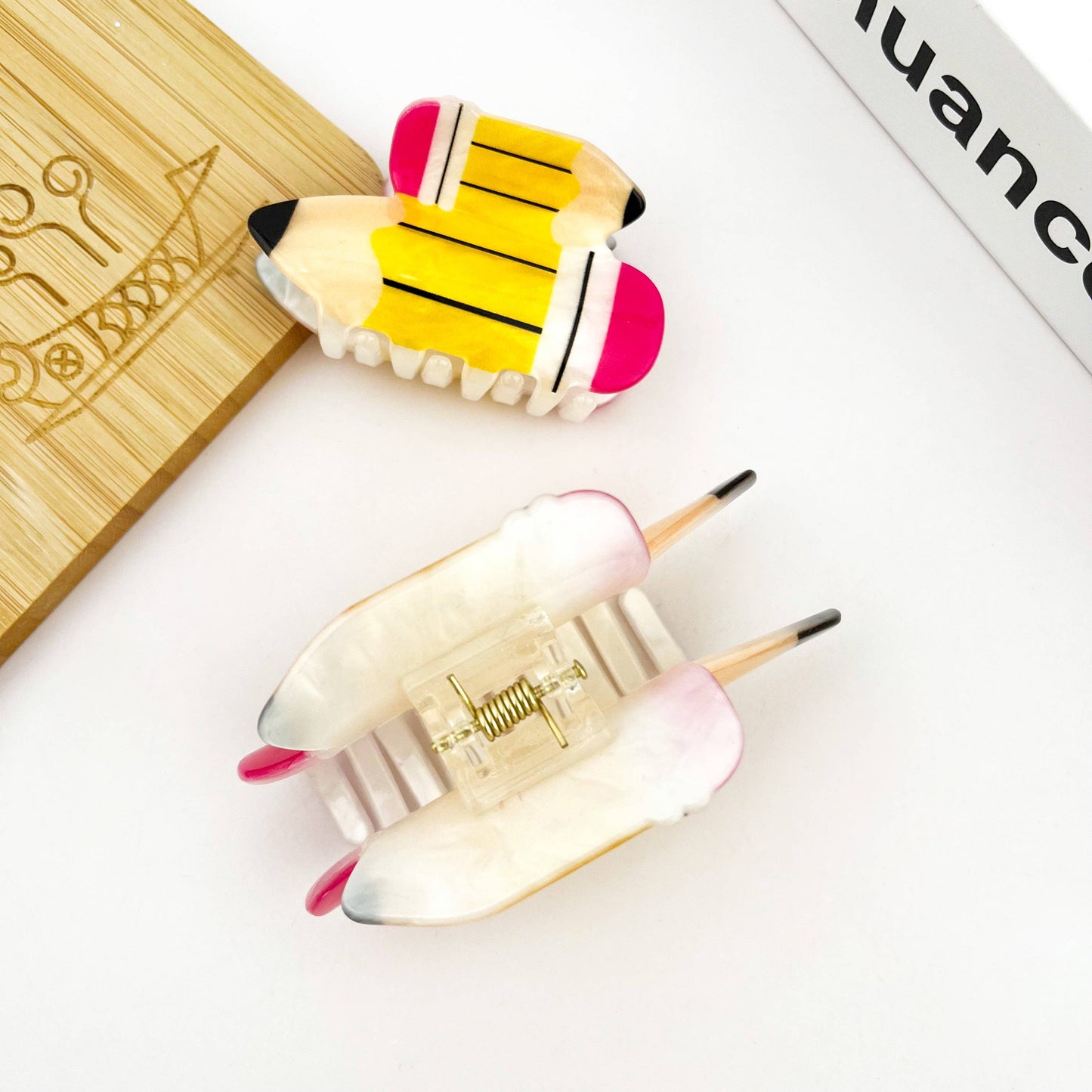Pencil Claw Clip, Stationery Hair Clip