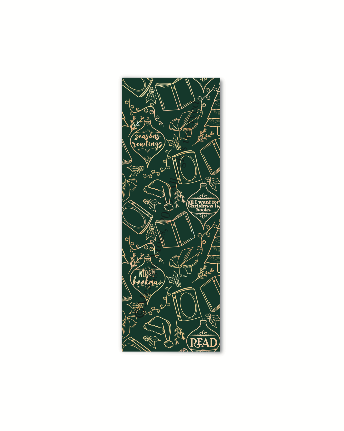 PREORDER | Green Seasons Readings Christmas Foil Bookmark