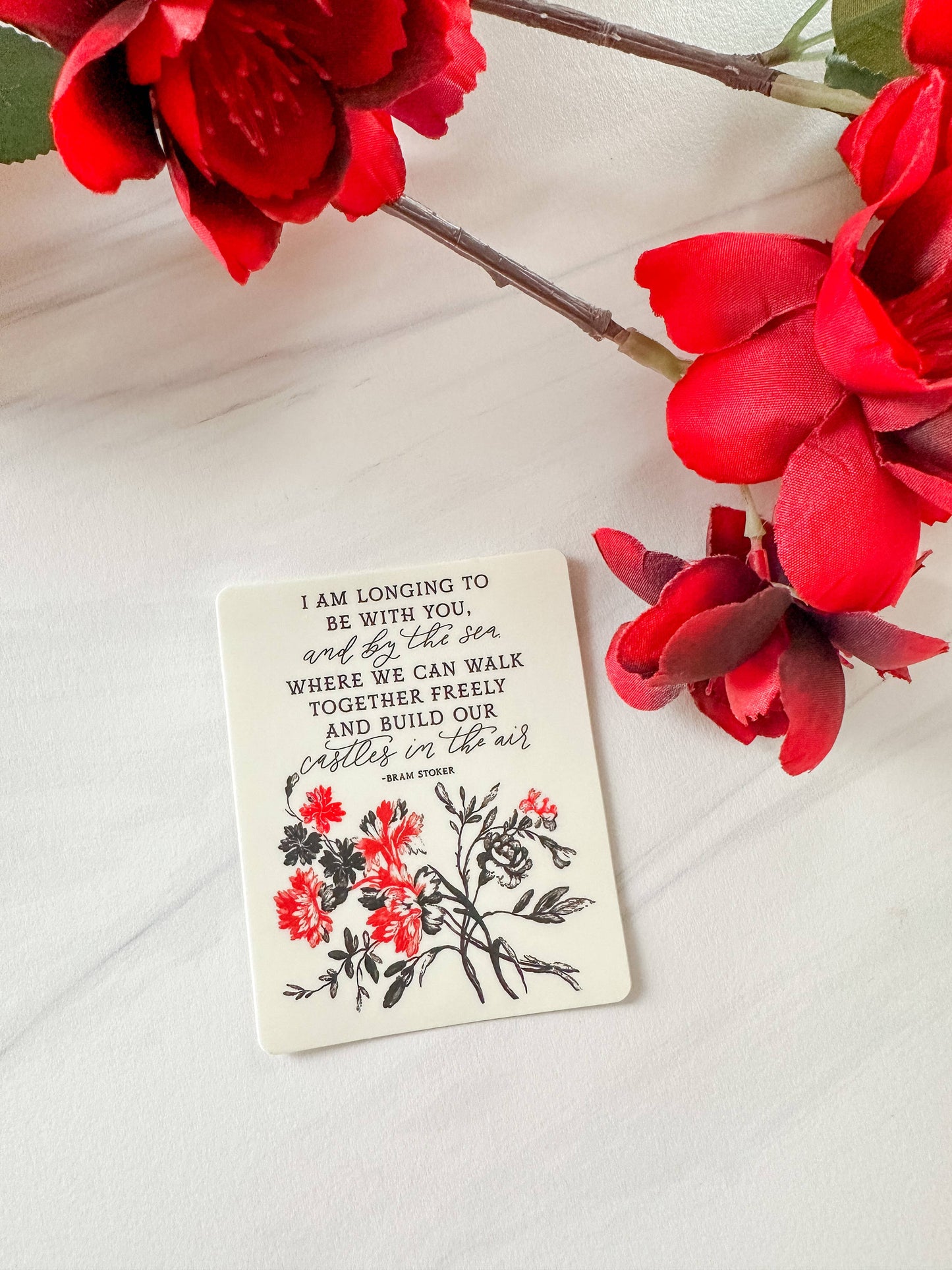 Castles In The Air Dracula Quote Literary Sticker Decal