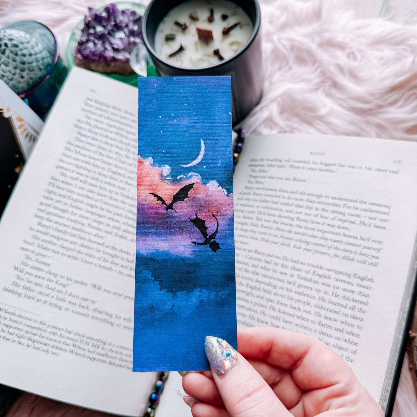 Moonlight Flight Dragon Bookmark