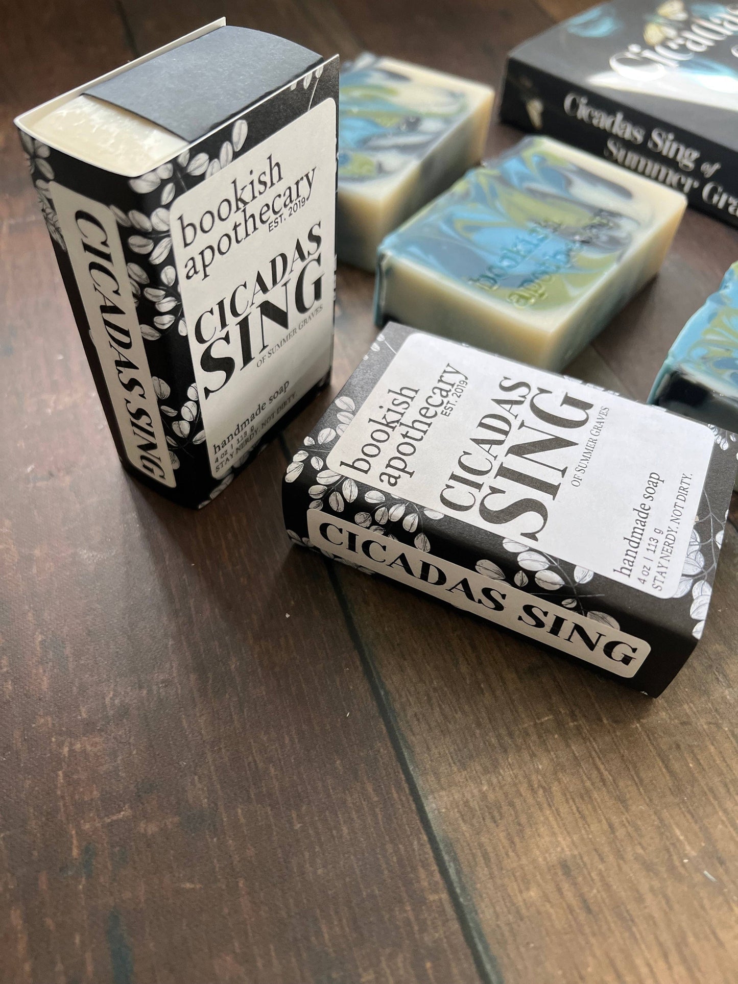 Cicadas Sing Book Lover Soap - Cicadas Sing of Summer Graves
