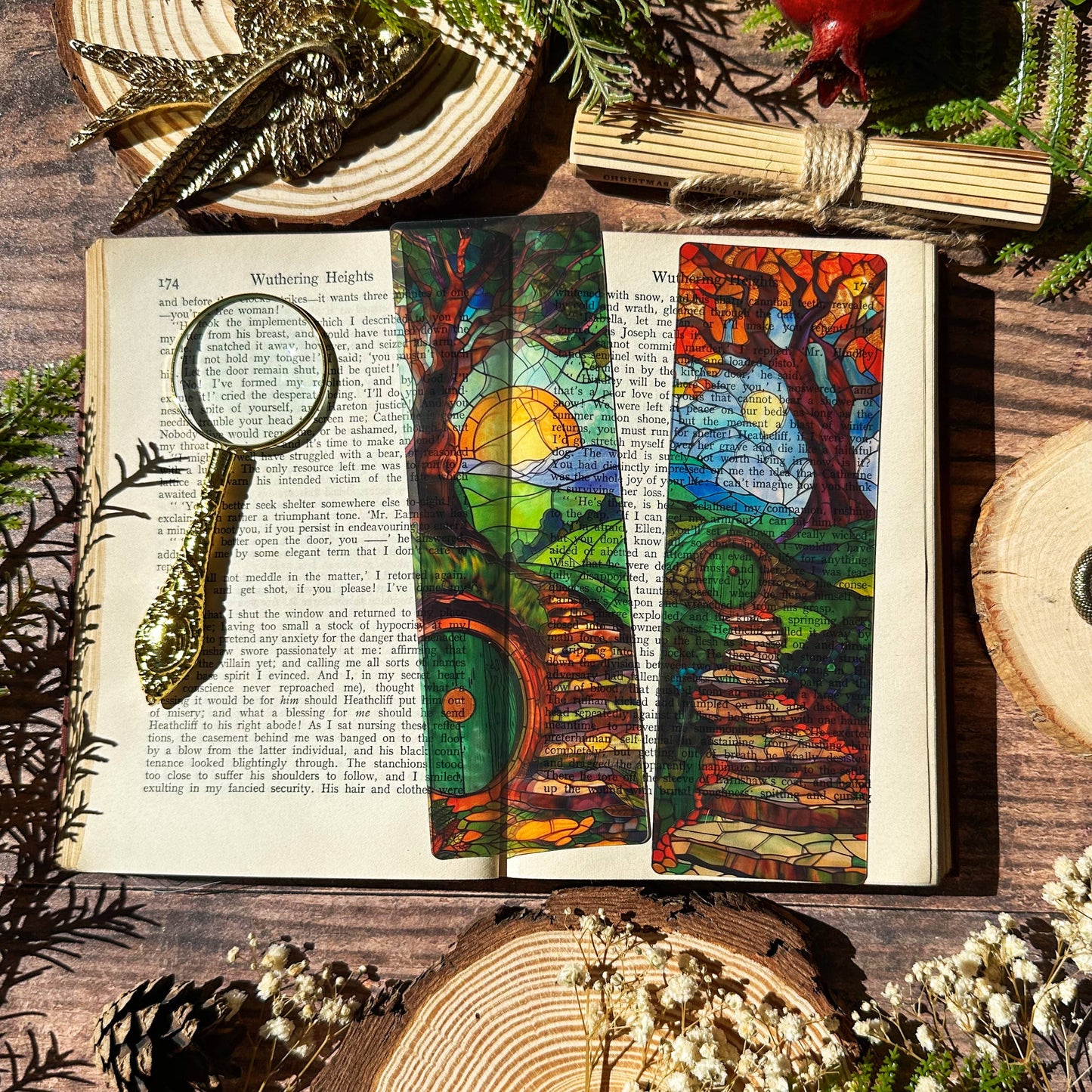 Shire Door Stained Glass Bookmarks