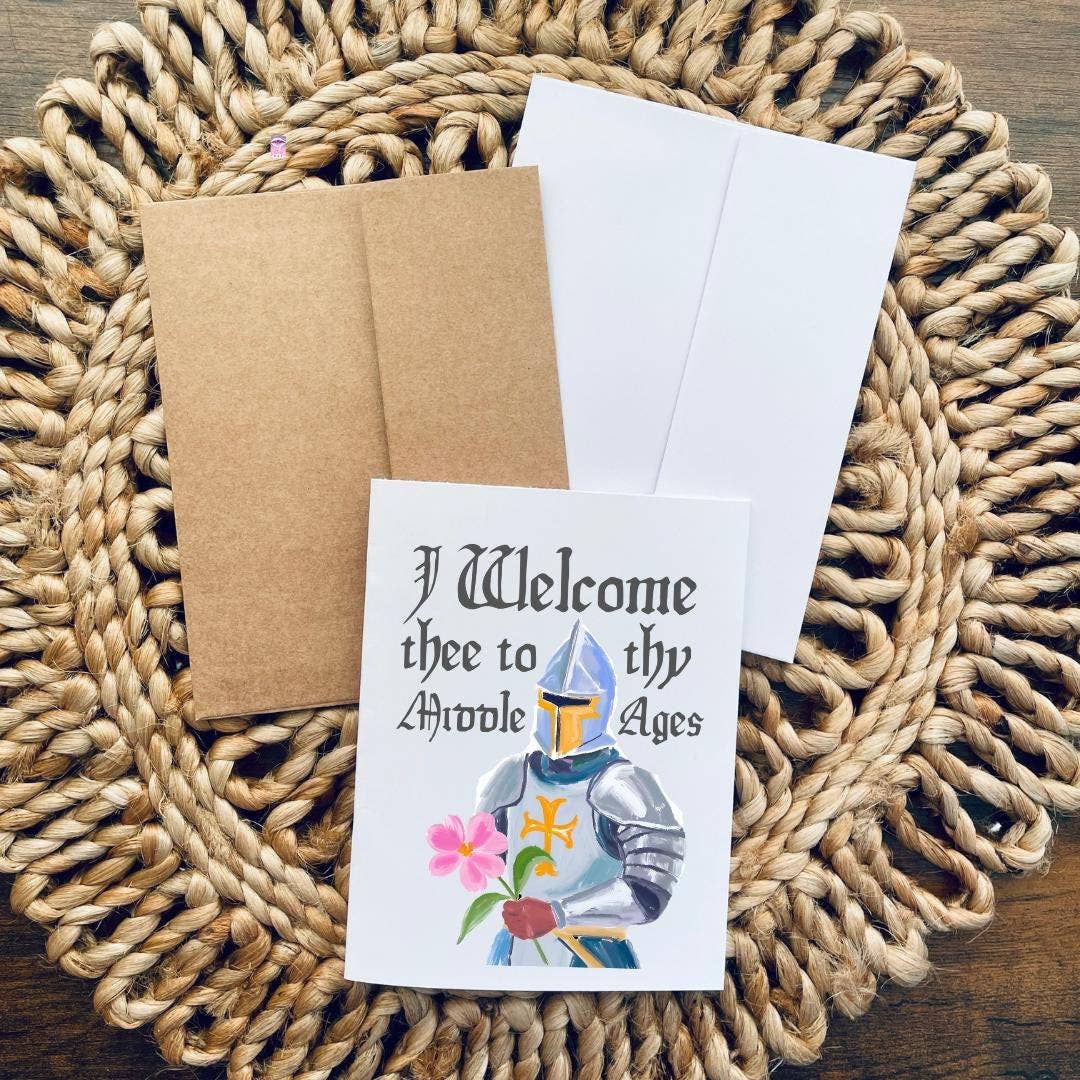Medieval & Renaissance Themed 40th Birthday Card