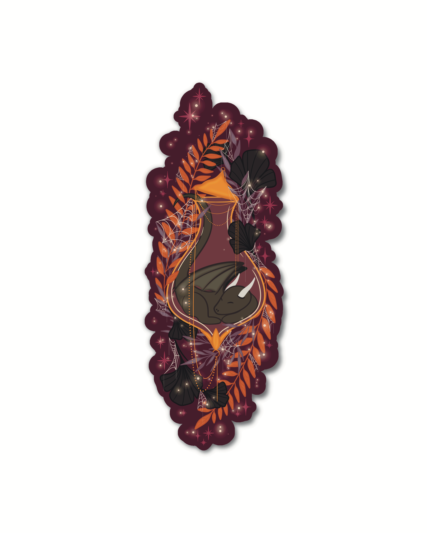 Spooky Dragon Elixir Die-Cut Bookmark