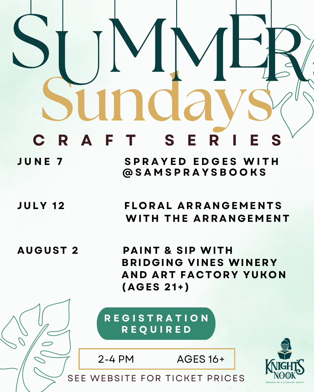Summer Sundays Bookish Crafts