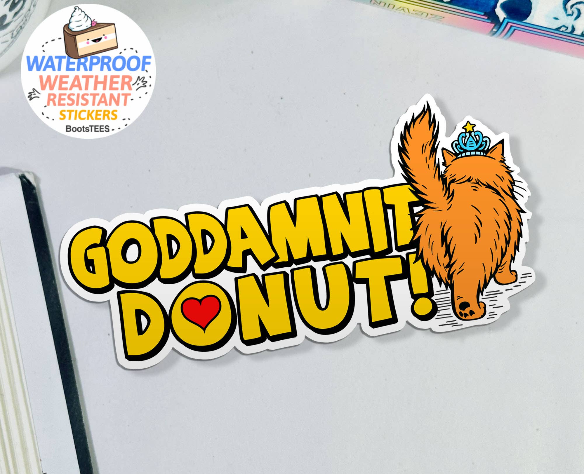 Dungeon Crawler Carl Stickers 3" Princess Donut Quote Decals