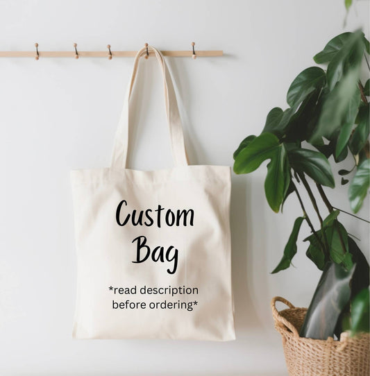 Custom Small Canvas Tote Bag