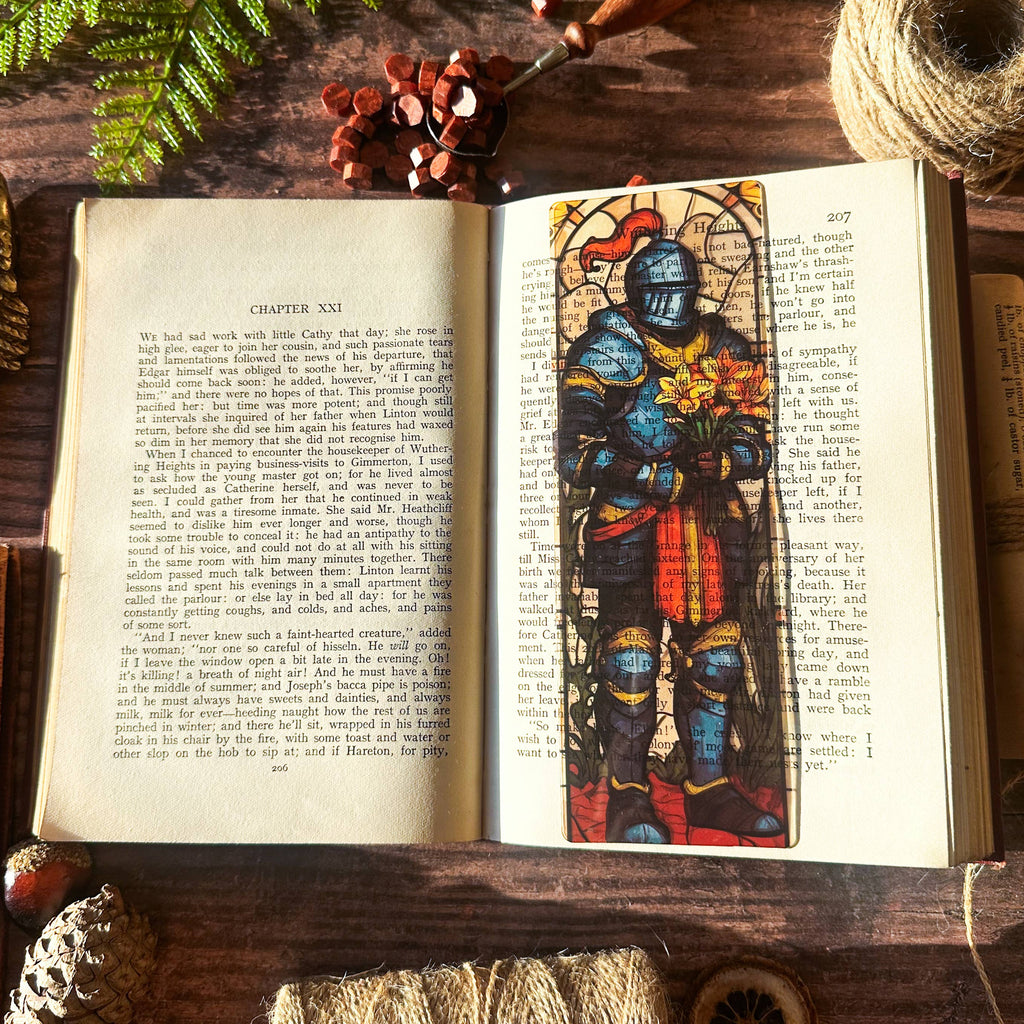 Knight with Bouquet Bookmarks