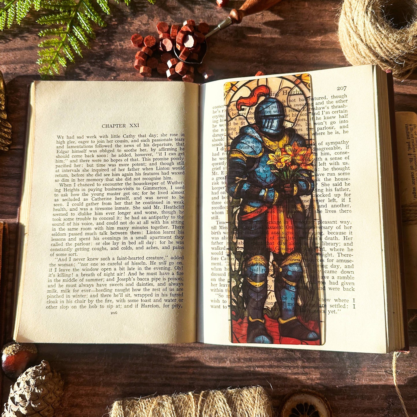 Knight with Bouquet Bookmarks