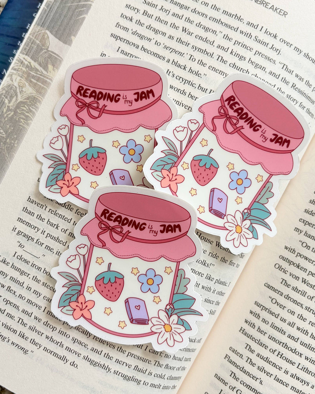 Reading Is My Jam Sticker