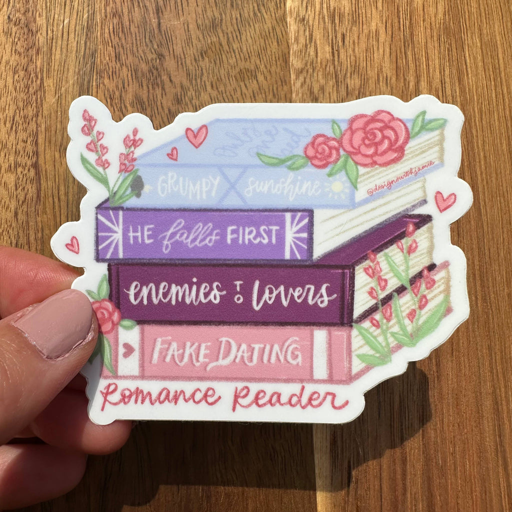 Romance Reader Trope Sticker