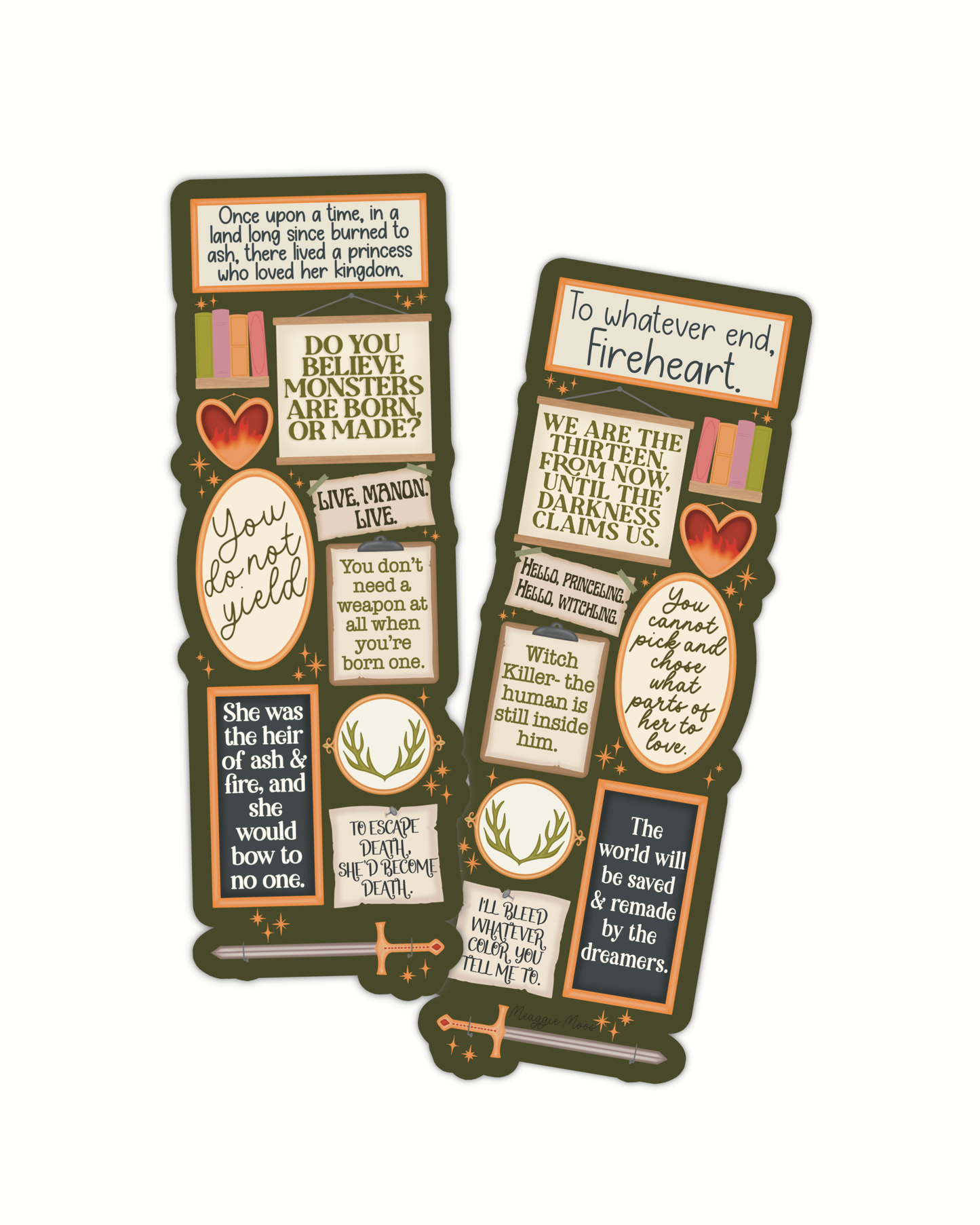 Throne of Glass Quote Wall Die-Cut Bookmark
