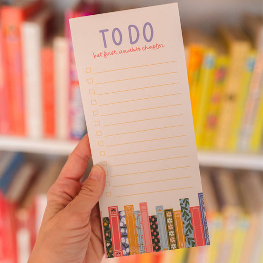 But First Another Chapter Books To-Do Notepad