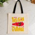 This Is An Outrage Dungeon Carl Black Handle Tote Bag