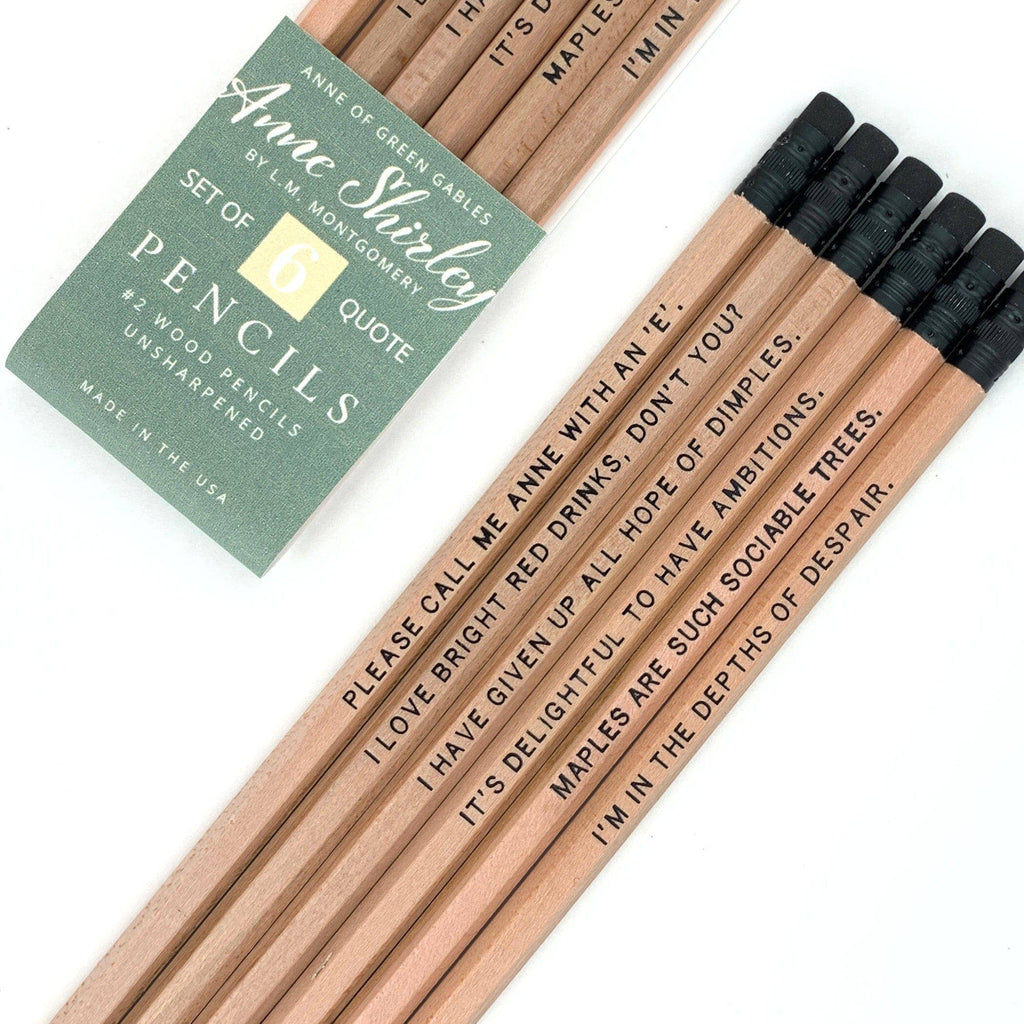 Anne of Green Gables Quote Pencils, Gift for Her