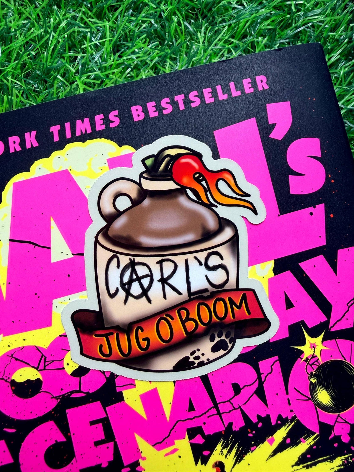 Carl's Jug O' Boom, Dungeon Crawler Carl Tattoo Sticker
