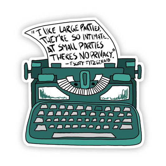 I Like Large Parties. They're so Intimate. At Small Parties