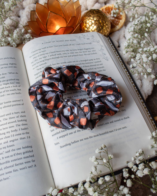 Bookish Satin Scrunchie | Spooky