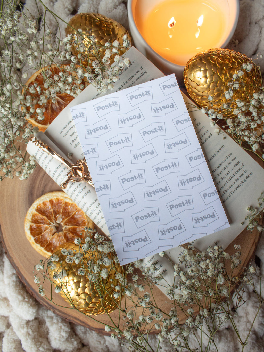4x6 Book Review Post-it Notepad | Ivory Swords