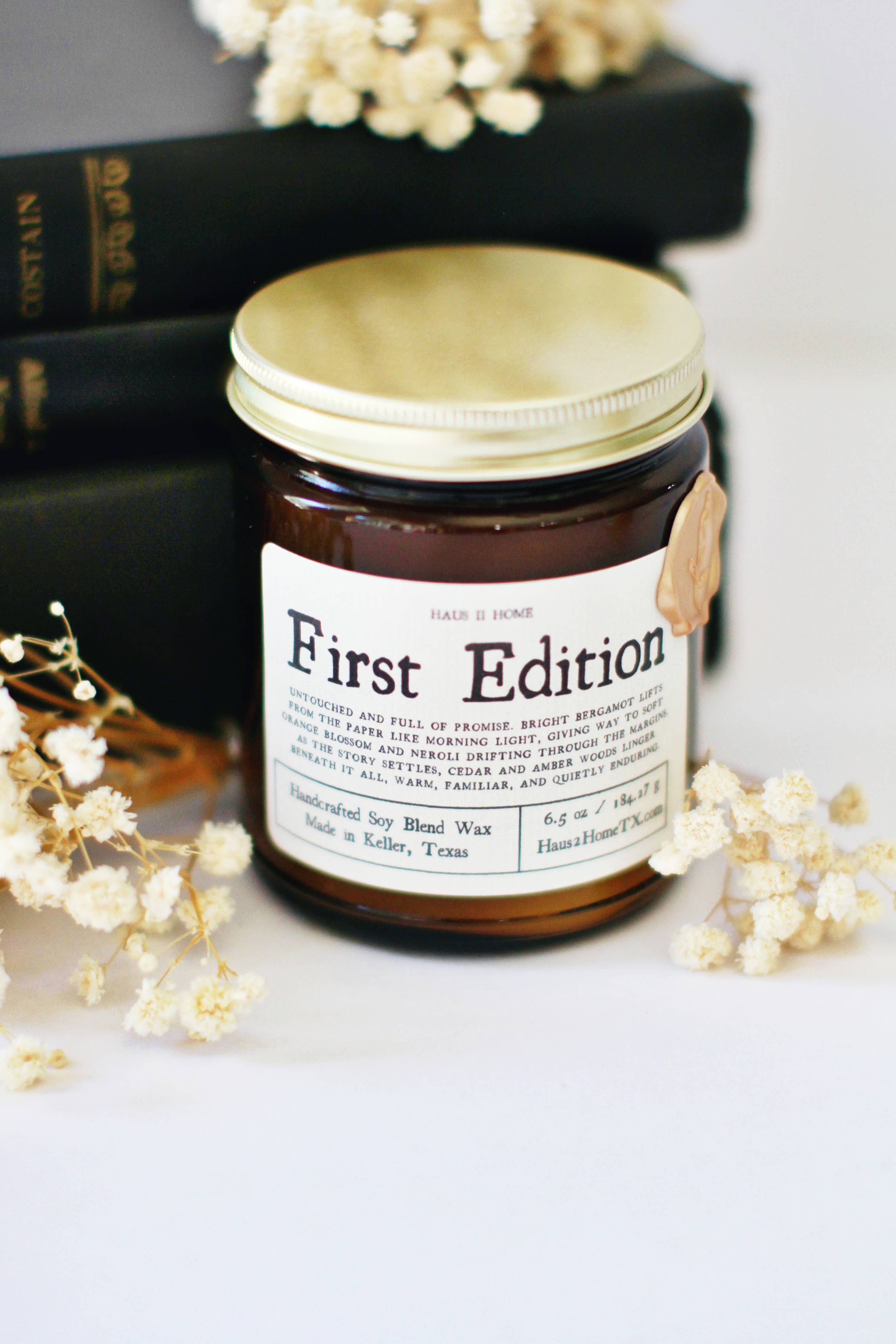 First Edition Candle | Rice Steam, Mimosa & Soft Woods