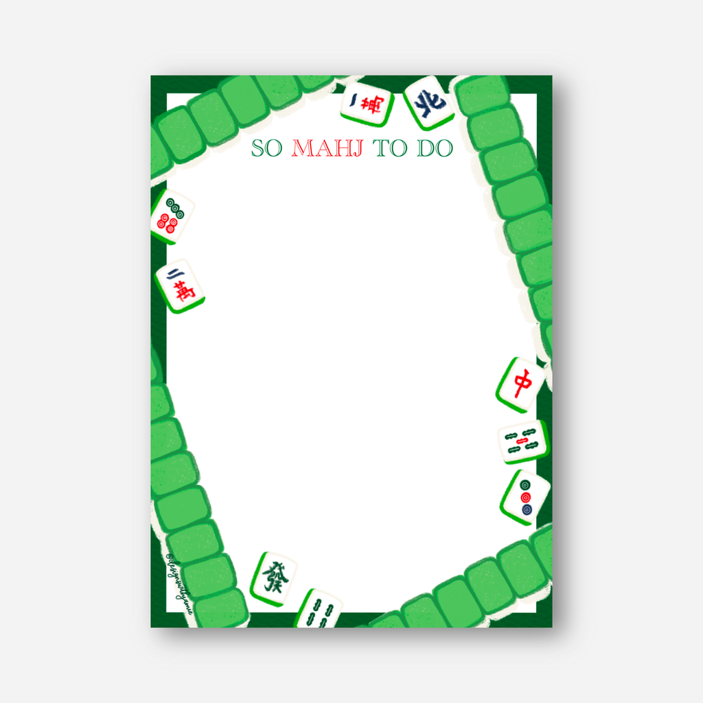 So Mahj to Do Mahjong Notepad