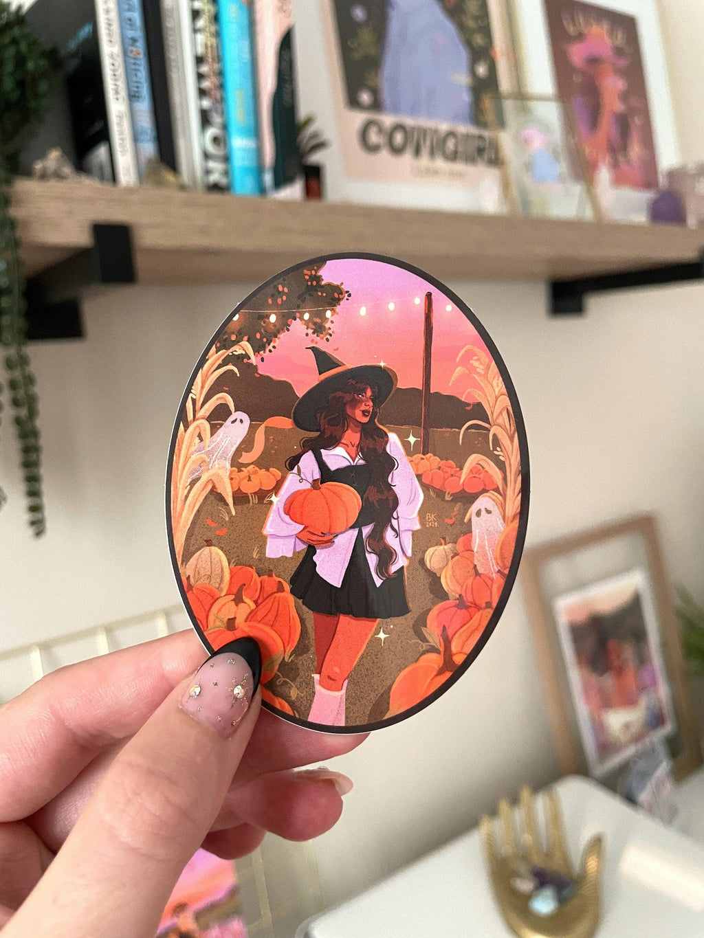 Pumpkin Patch Witch Sticker