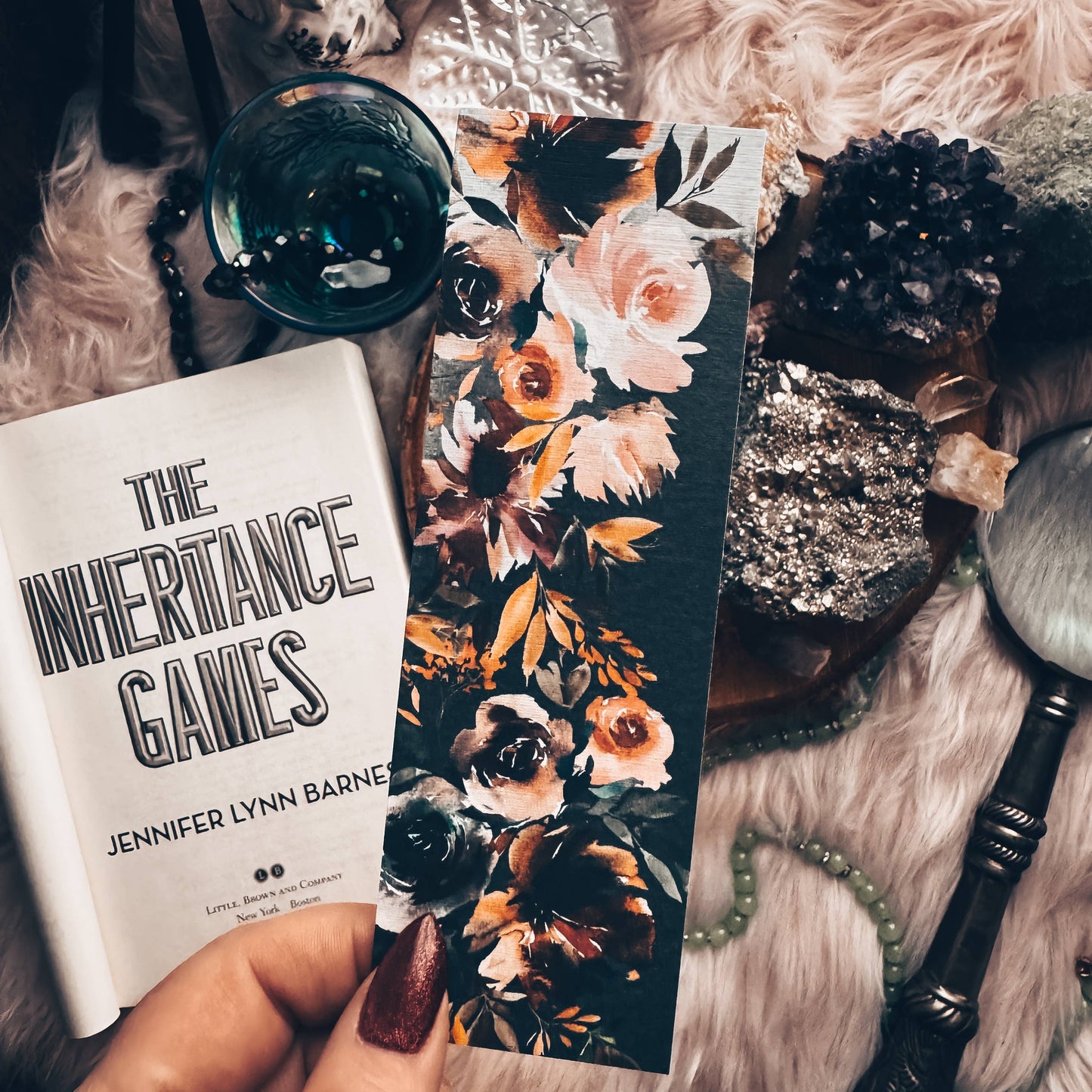 Earth Tone Floral Bookmark