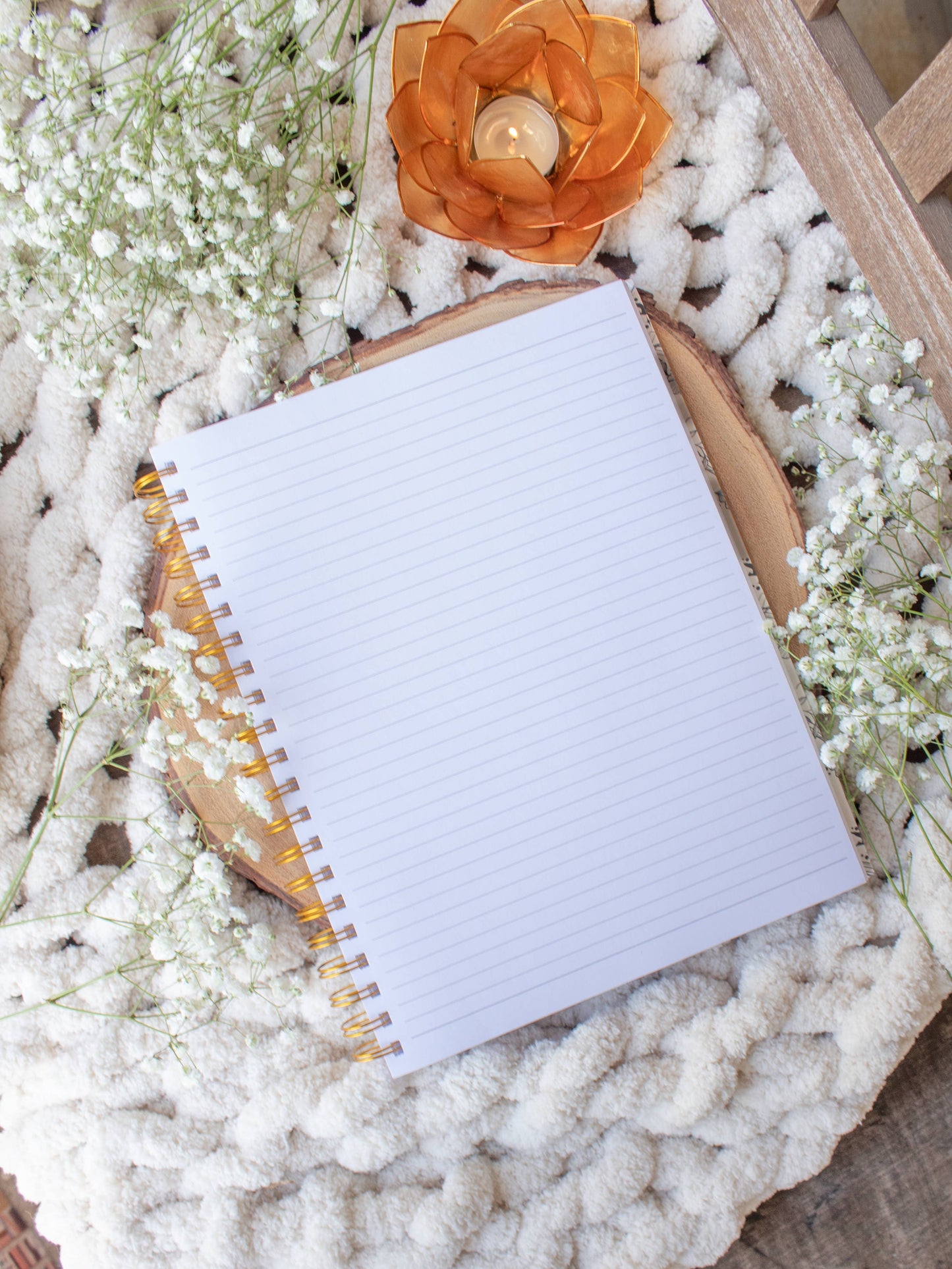 Porcelain Books Hardcover Spiral Notebook | College Ruled