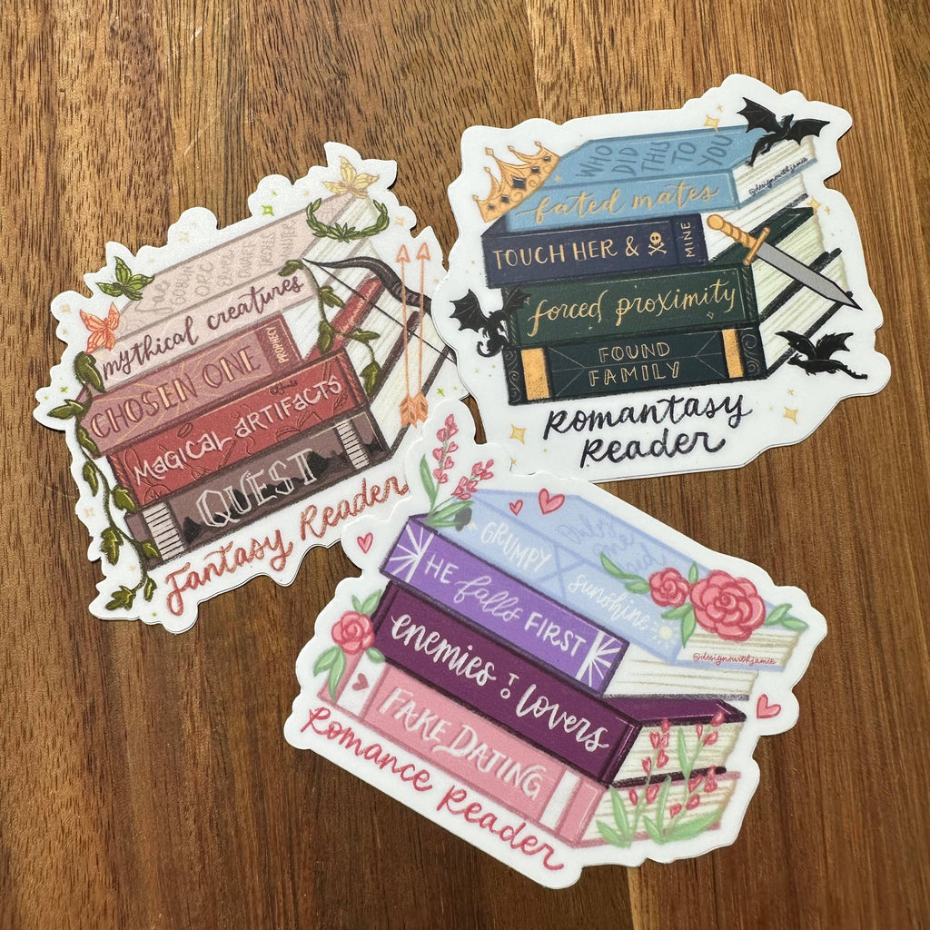 Romance Reader Trope Sticker