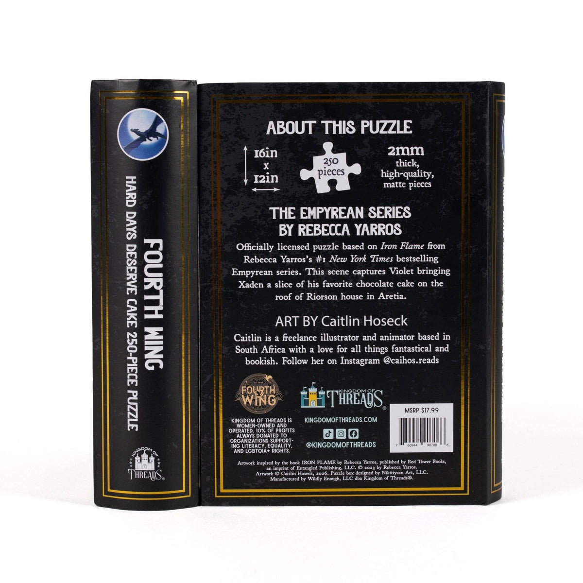 Hard Days Deserve Cake Keepsake Puzzle | Fourth Wing