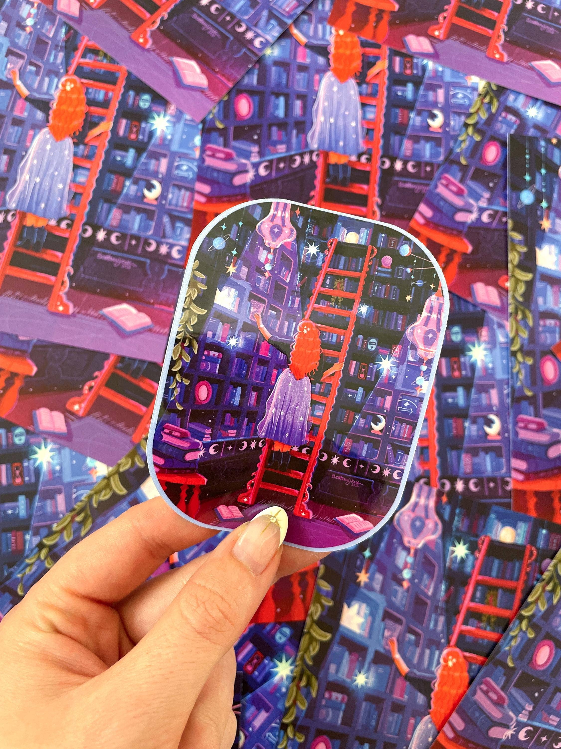 Celestial Library Sticker