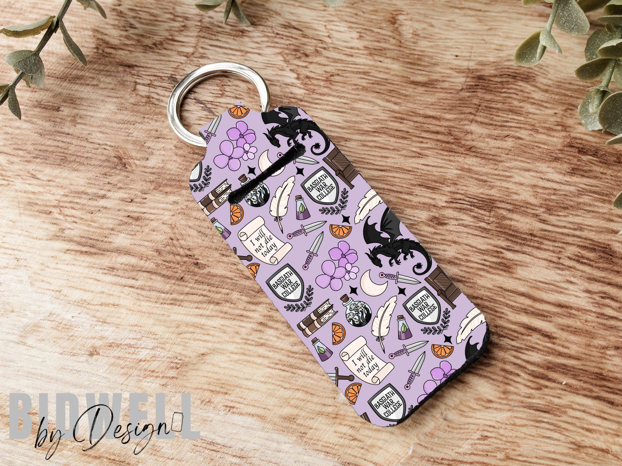 Onyx Storm Chapstick Holder Keychain