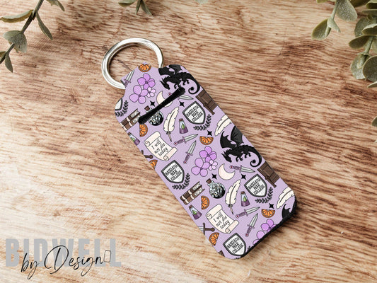 Onyx Storm Chapstick Holder Keychain