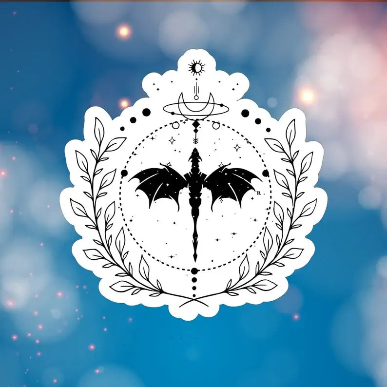 Fourth Wing Dragon Sticker