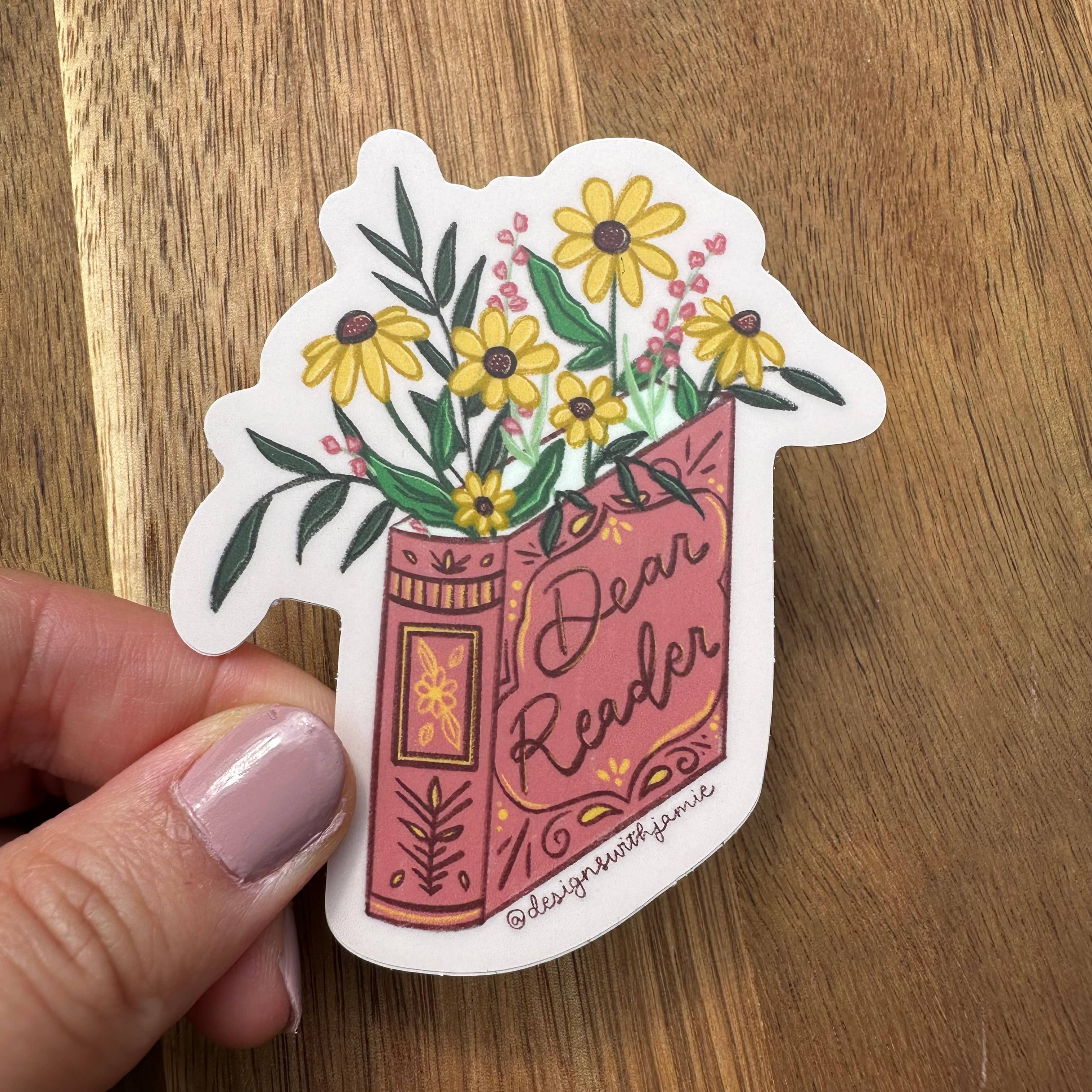 Dear Reader Sticker