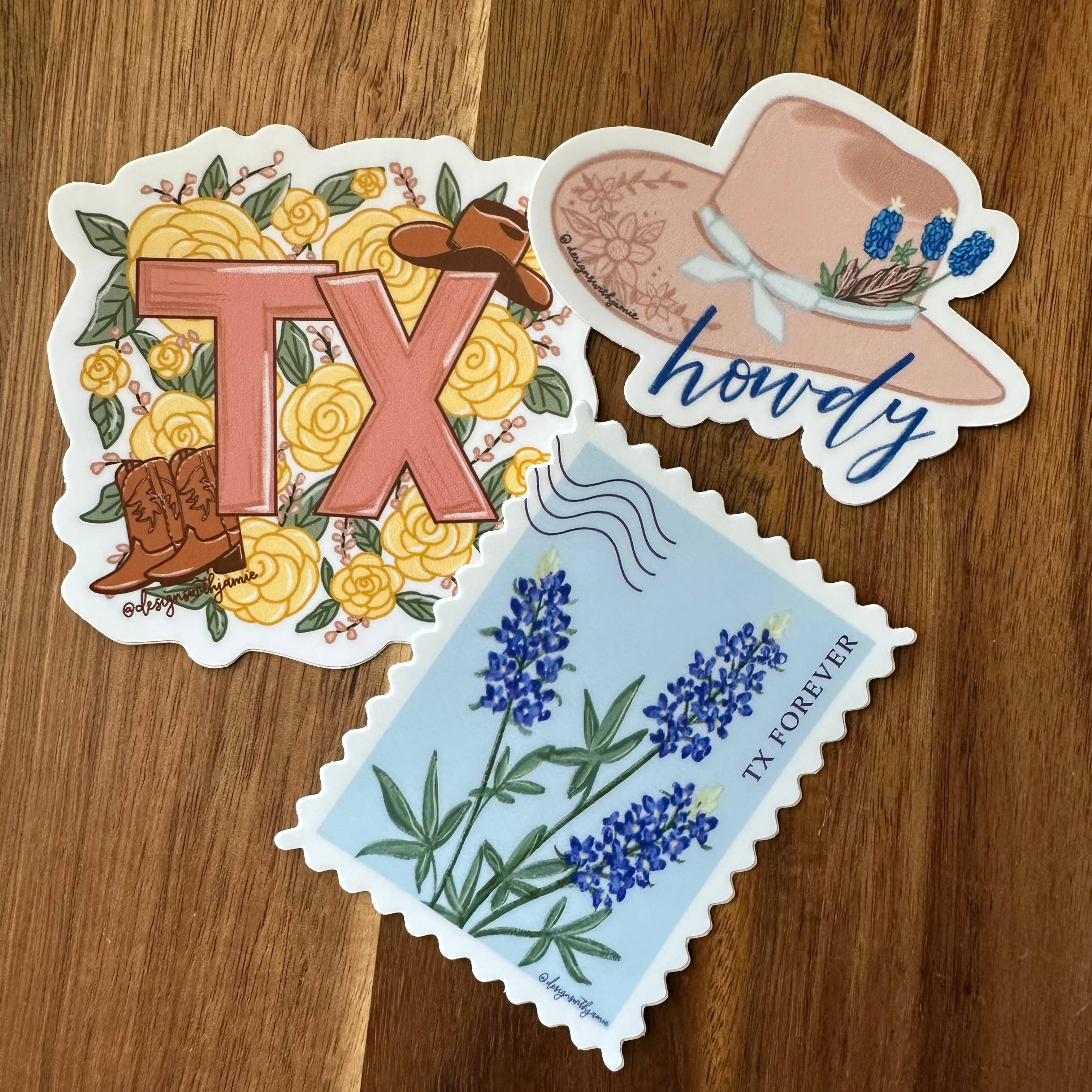 Howdy Cowgirl Hat Sticker