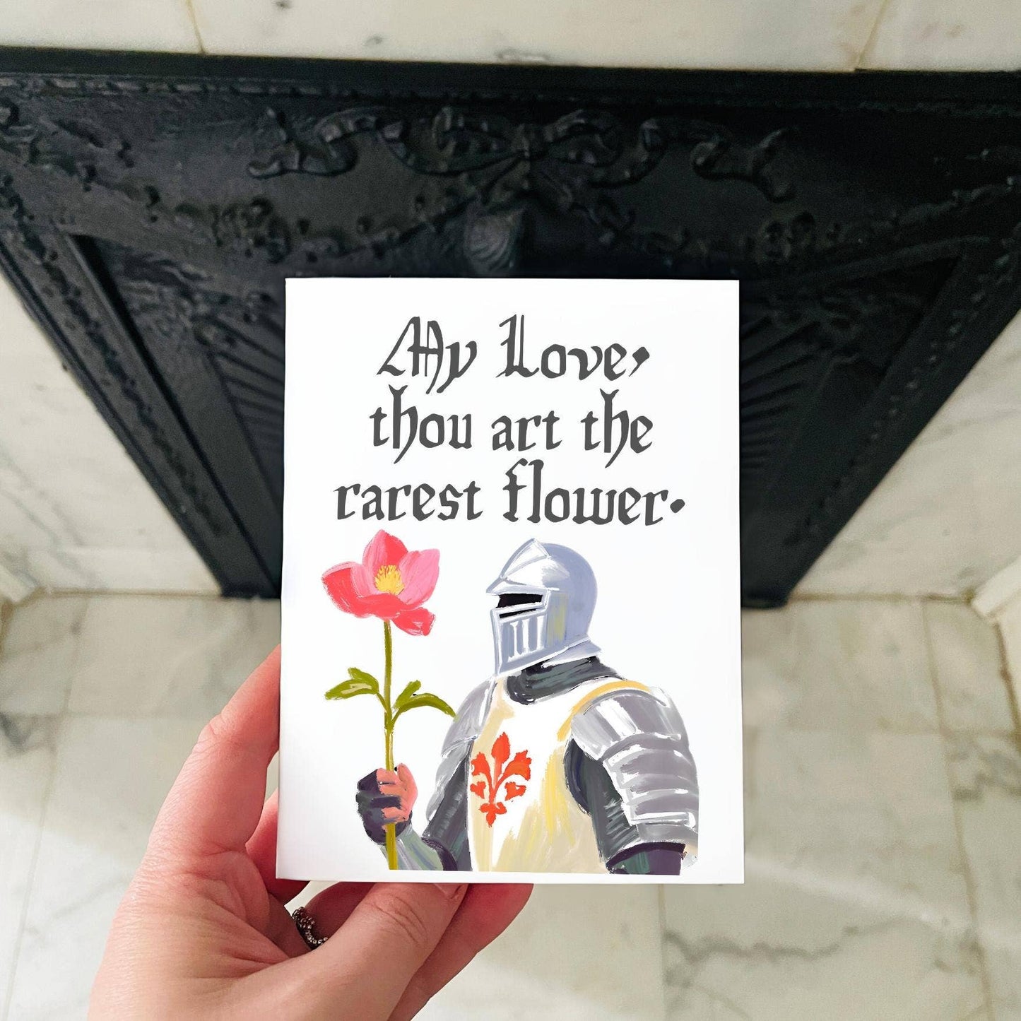Medieval Knight Renaissance Funny Love Card For Anniversary
