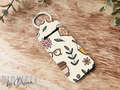 Coffee and Glasses Chapstick Holder Keychain