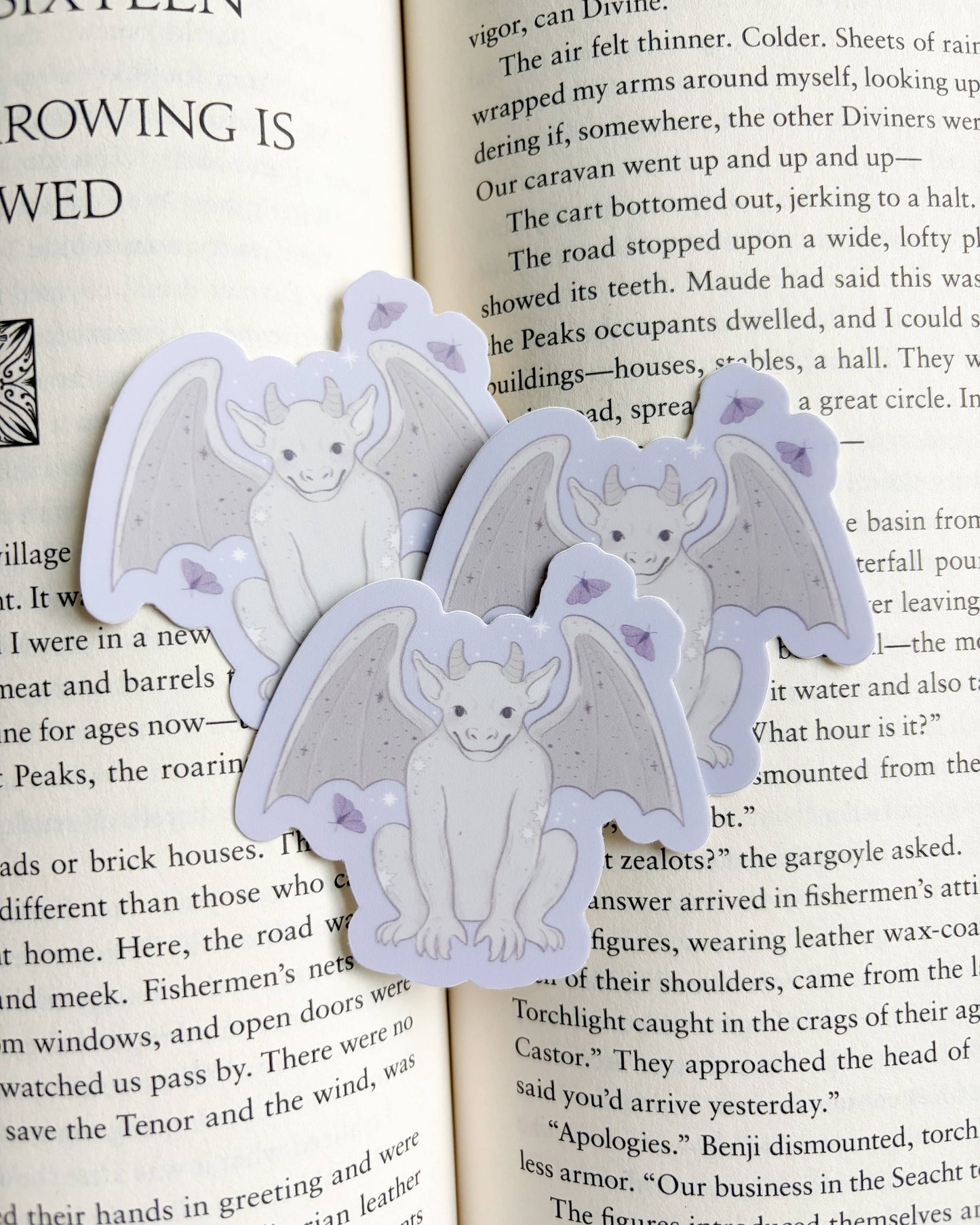 Bartholomew Gargoyle and Moths Sticker