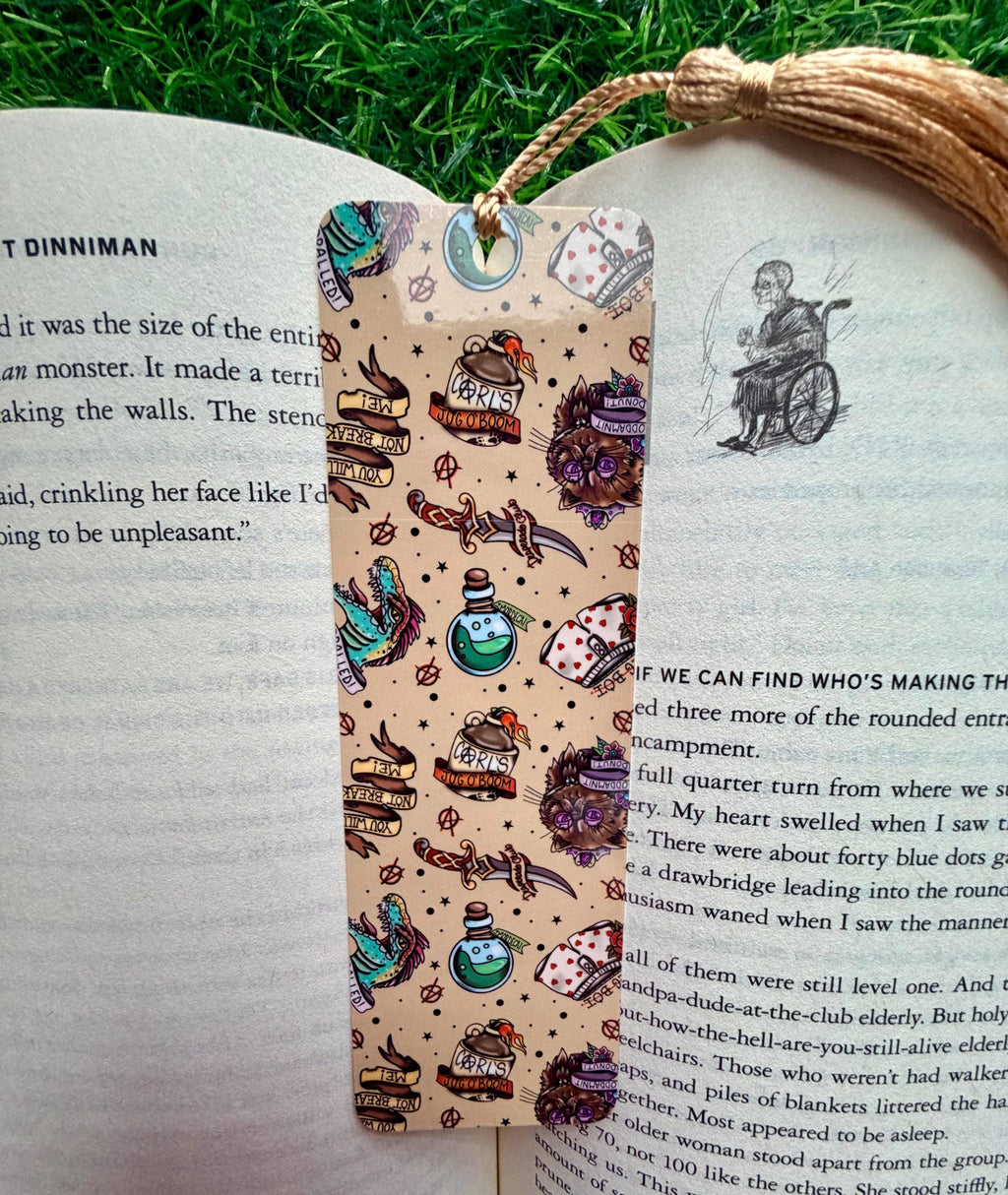 Dungeon Crawler Carl Tattoo Flash Bookmark