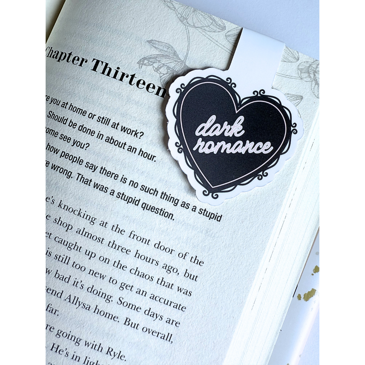 Dark Romance romantic magnetic bookmark