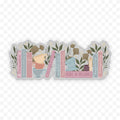 Jane Austen Bookshelf Waterproof Sticker